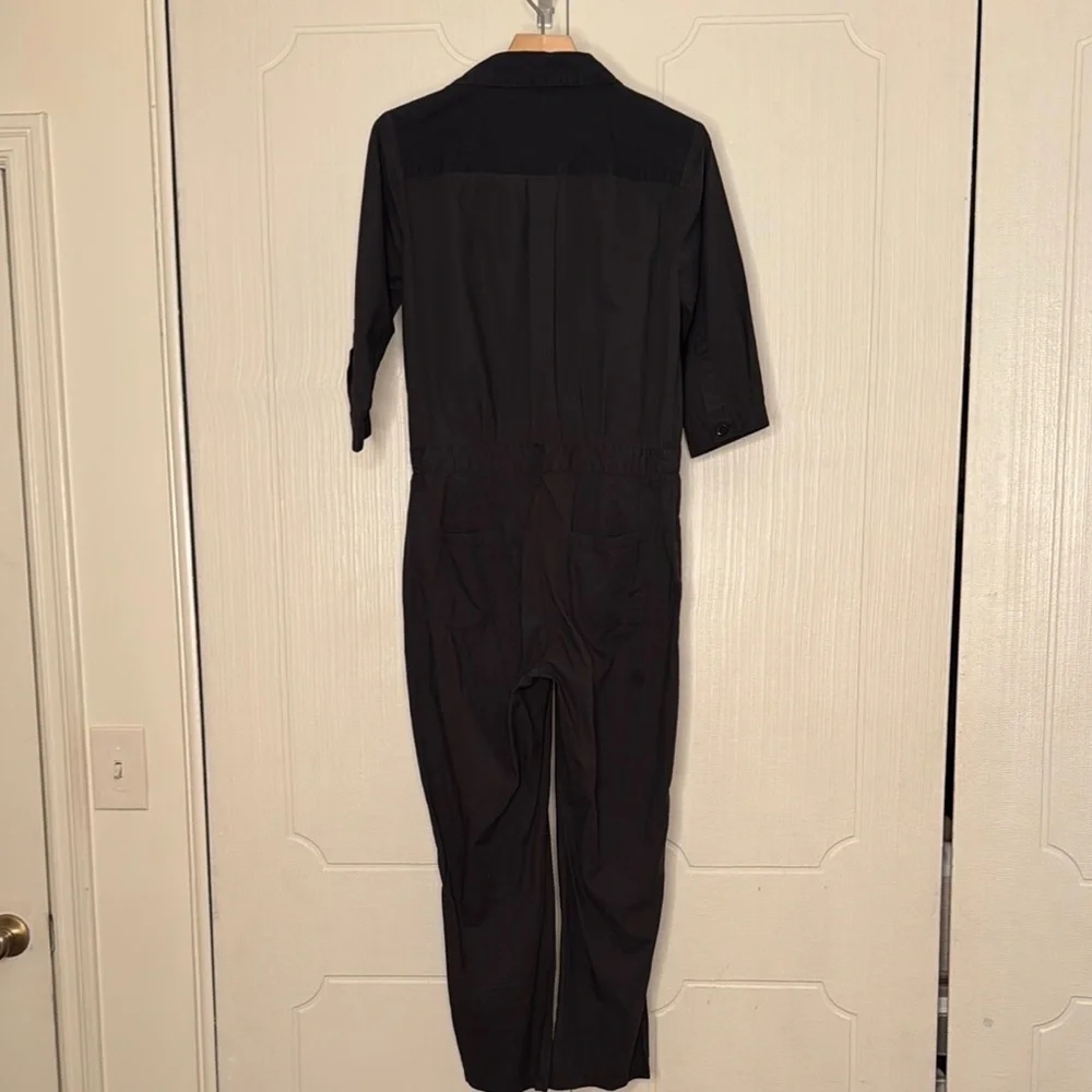 ba&sh • Kalista Black Jumpsuit Coveralls Romper • Dark Grey Faded Black • XS / 0 - Picture 11 of 16